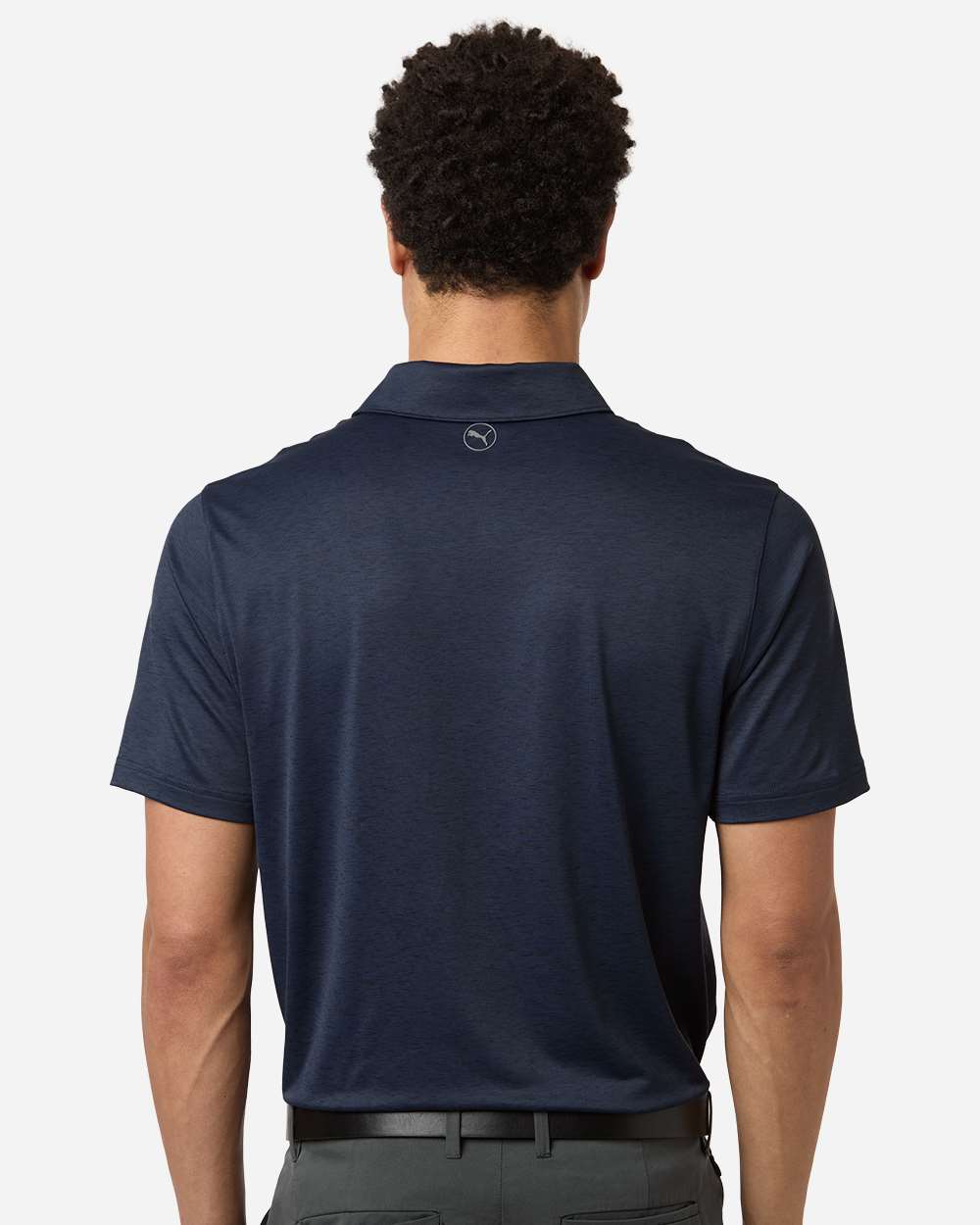 Puma Golf Men's Icon Heather Polo 2.0 - 631057 Deep Navy Heather