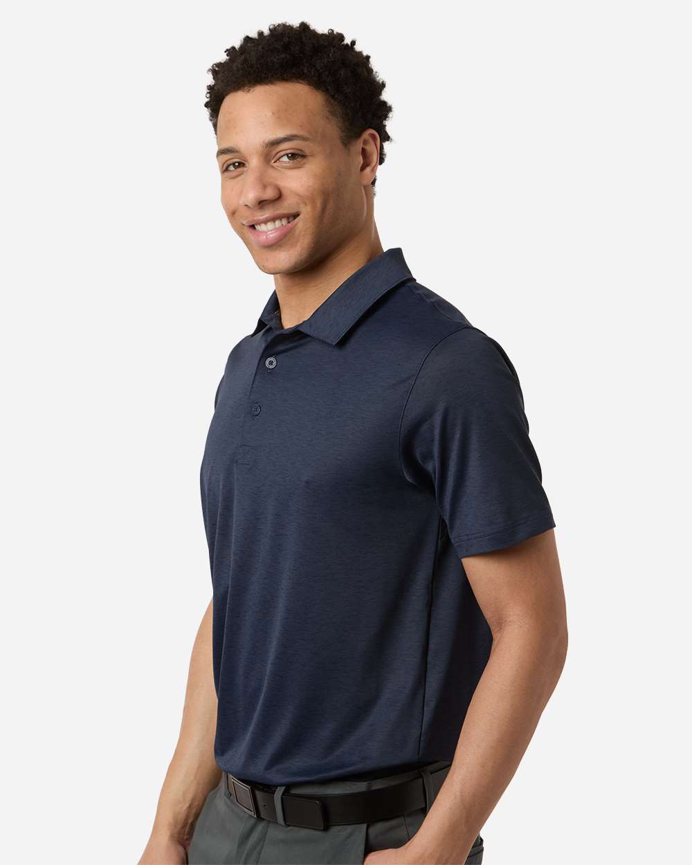 Puma Golf Men's Icon Heather Polo 2.0 - 631057 Deep Navy Heather