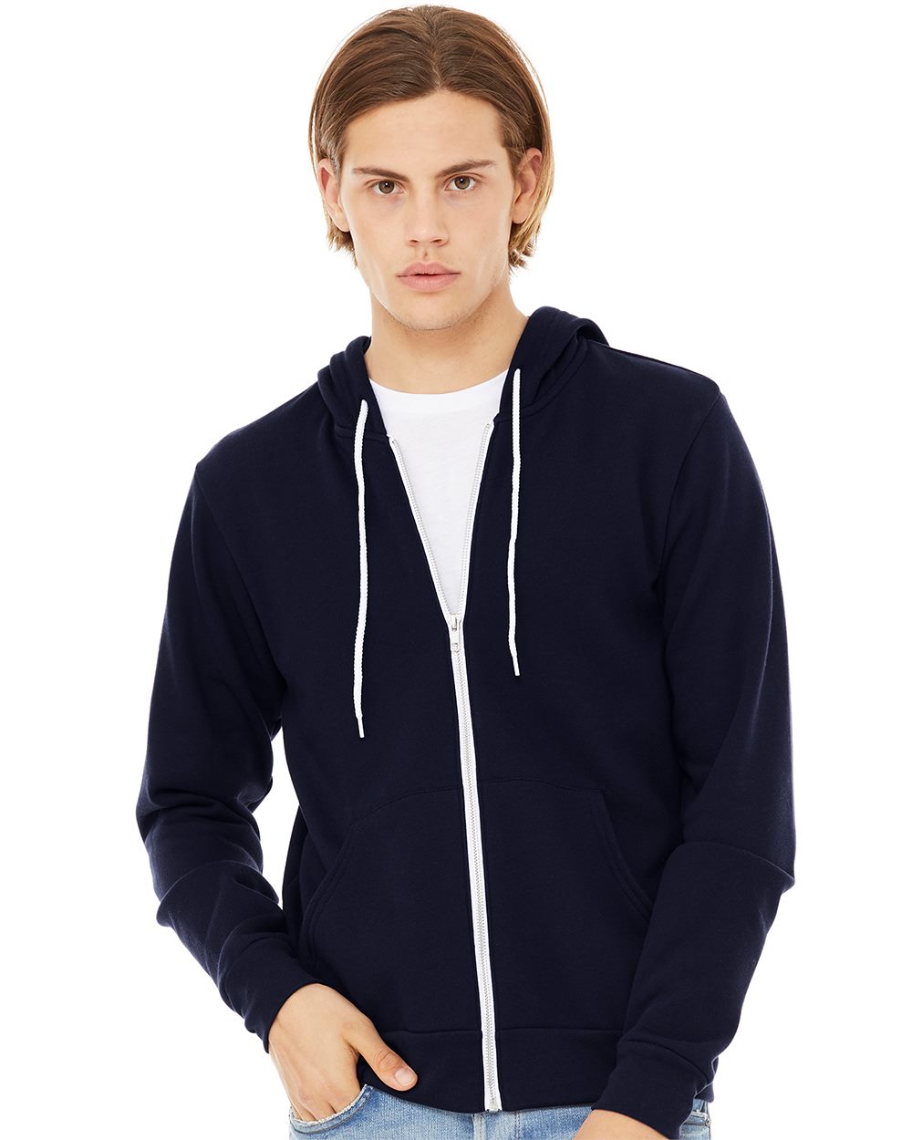 BELLA + CANVAS Unisex Sponge Fleece Full-Zip Hoodie Sweatshirt - 3739