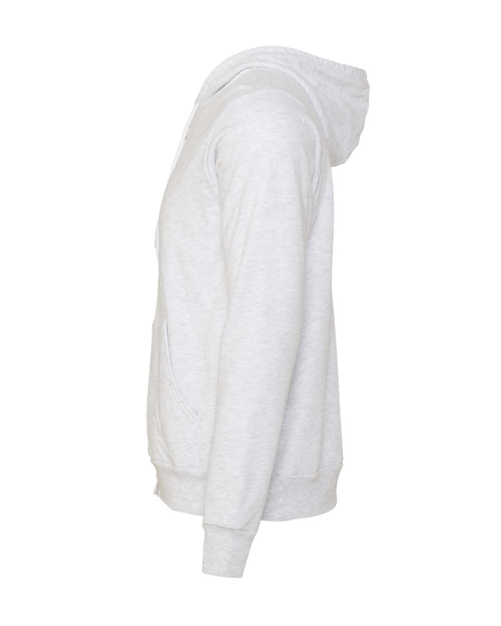 BELLA + CANVAS Unisex Sponge Fleece Full-Zip Hoodie Sweatshirt - 3739 Ash