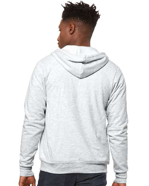BELLA + CANVAS Unisex Sponge Fleece Full-Zip Hoodie Sweatshirt - 3739 Ash