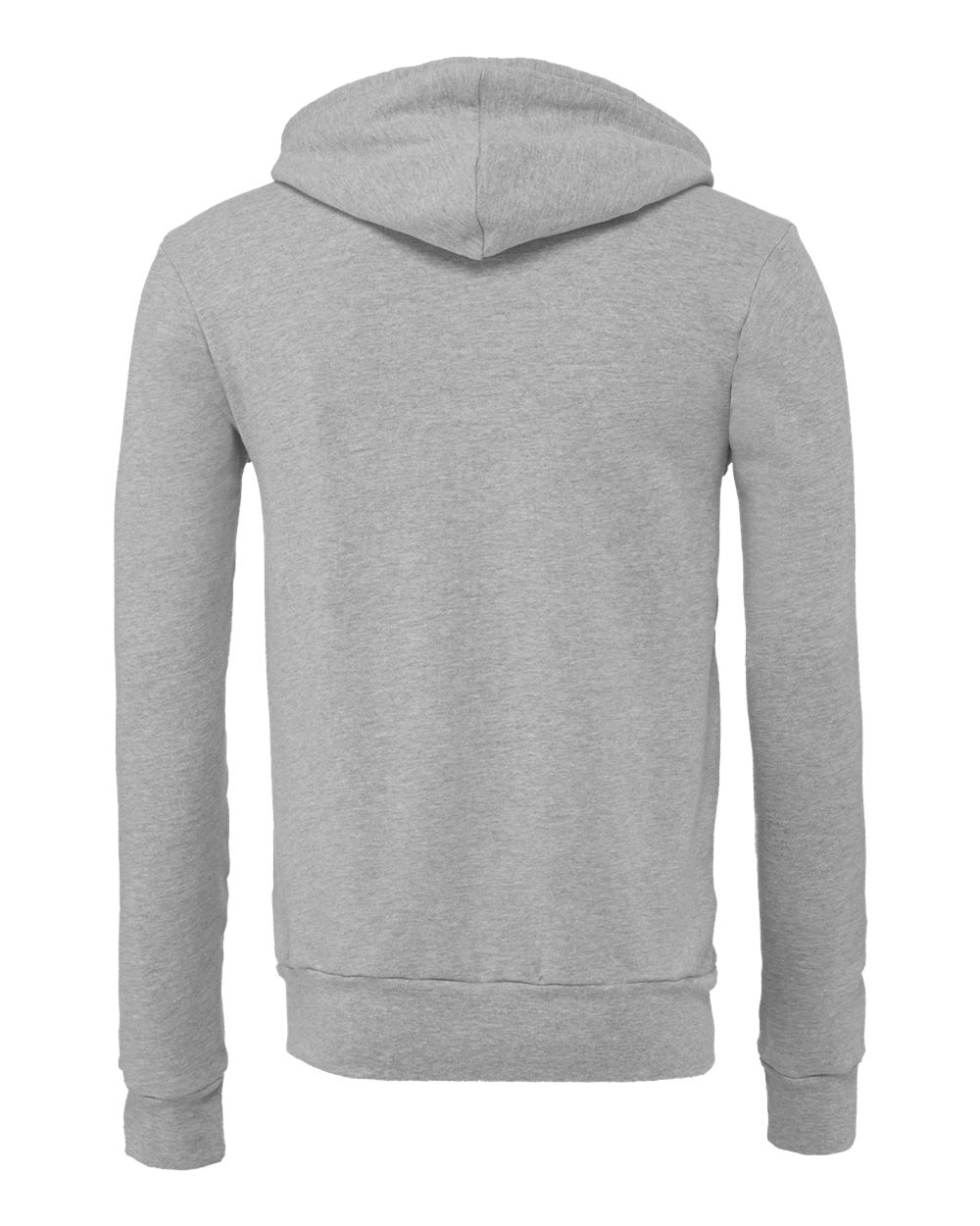 BELLA + CANVAS Unisex Sponge Fleece Full-Zip Hoodie Sweatshirt - 3739 Athletic Heather