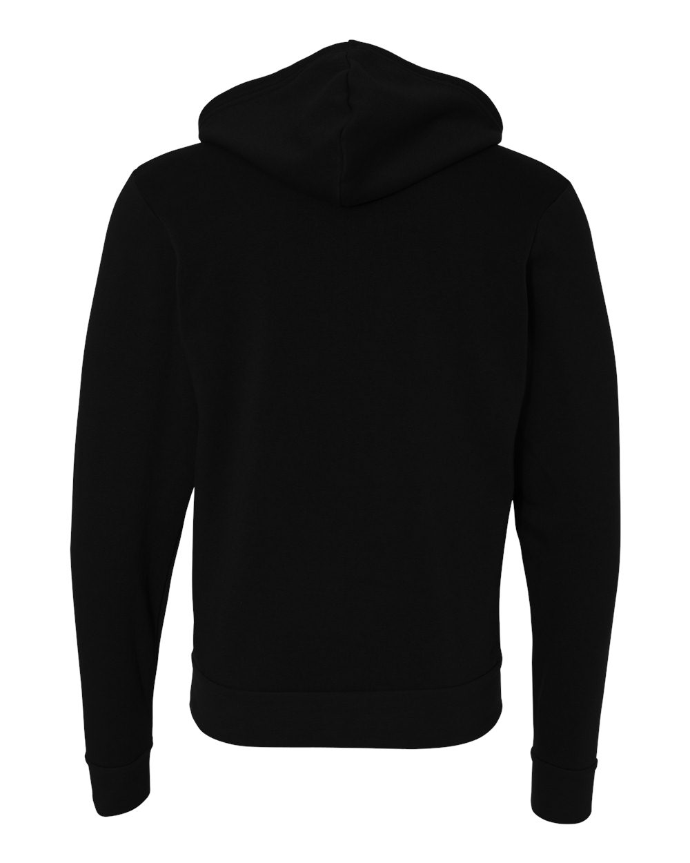 BELLA + CANVAS Unisex Sponge Fleece Full-Zip Hoodie Sweatshirt - 3739 Black