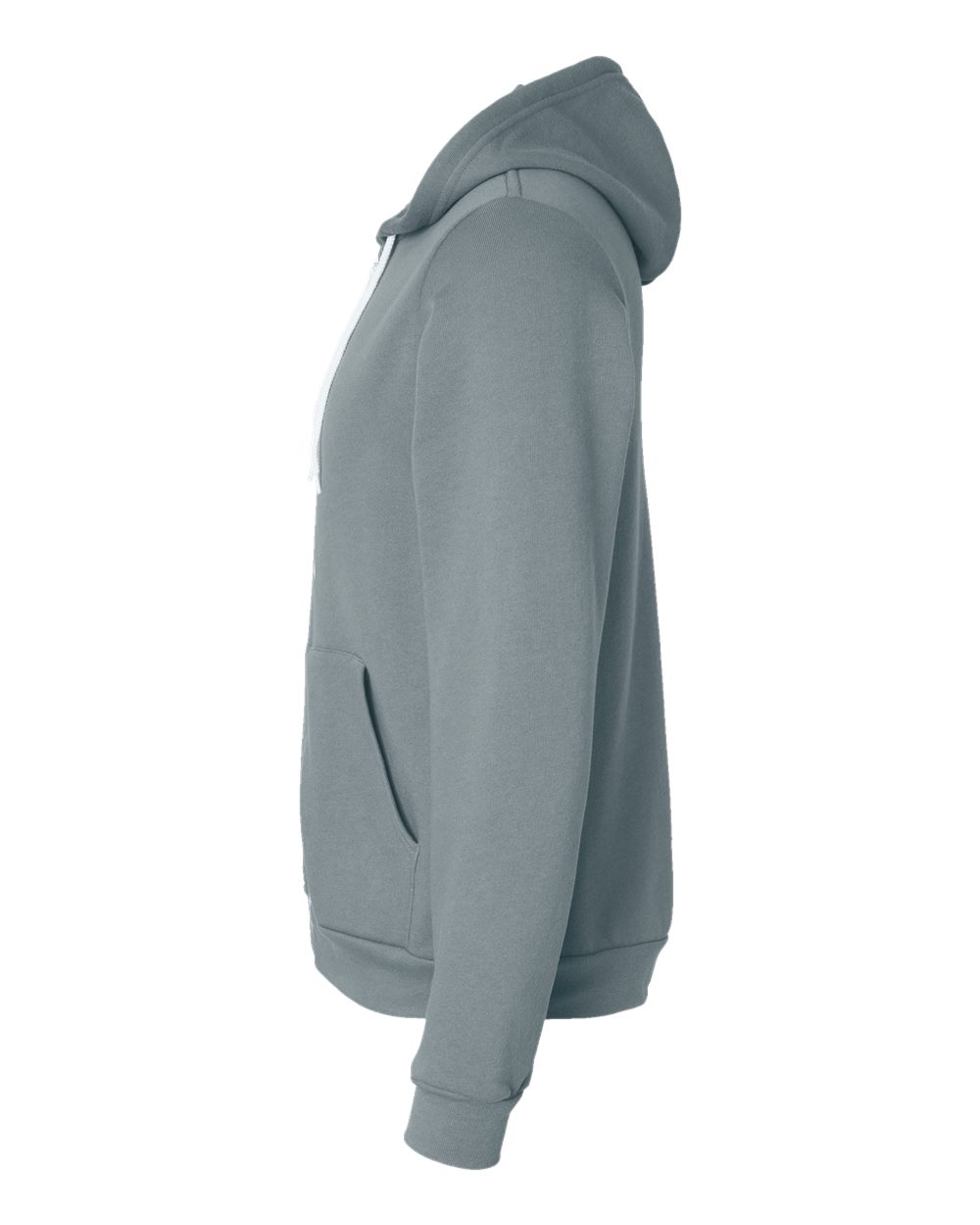 BELLA + CANVAS Unisex Sponge Fleece Full-Zip Hoodie Sweatshirt - 3739 Blue Storm
