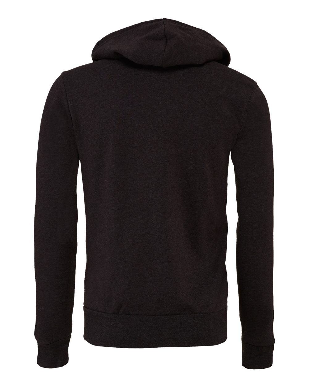 BELLA + CANVAS Unisex Sponge Fleece Full-Zip Hoodie Sweatshirt - 3739 Dark Grey Heather