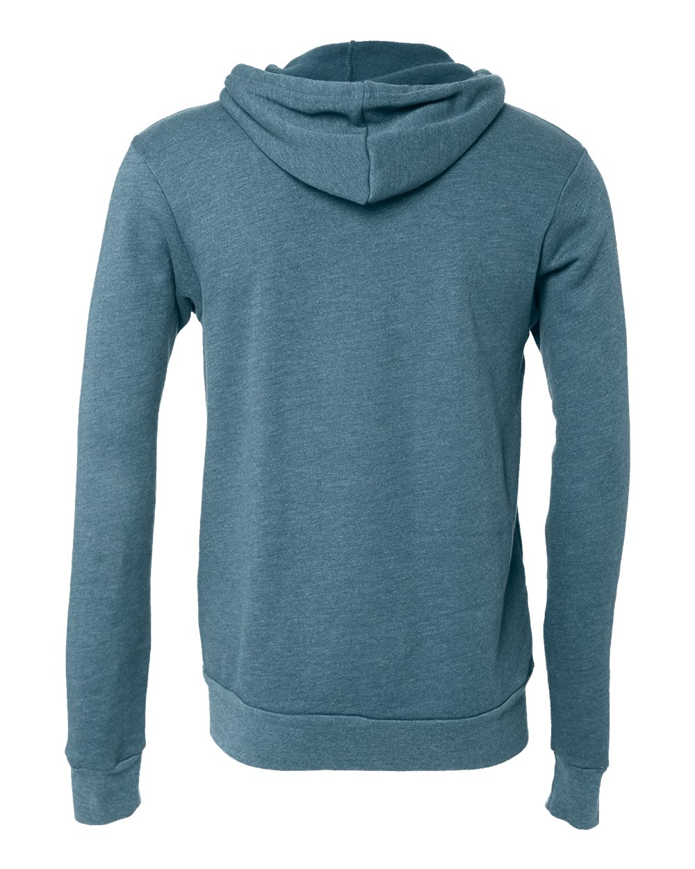 BELLA + CANVAS Unisex Sponge Fleece Full-Zip Hoodie Sweatshirt - 3739 Heather Deep Teal