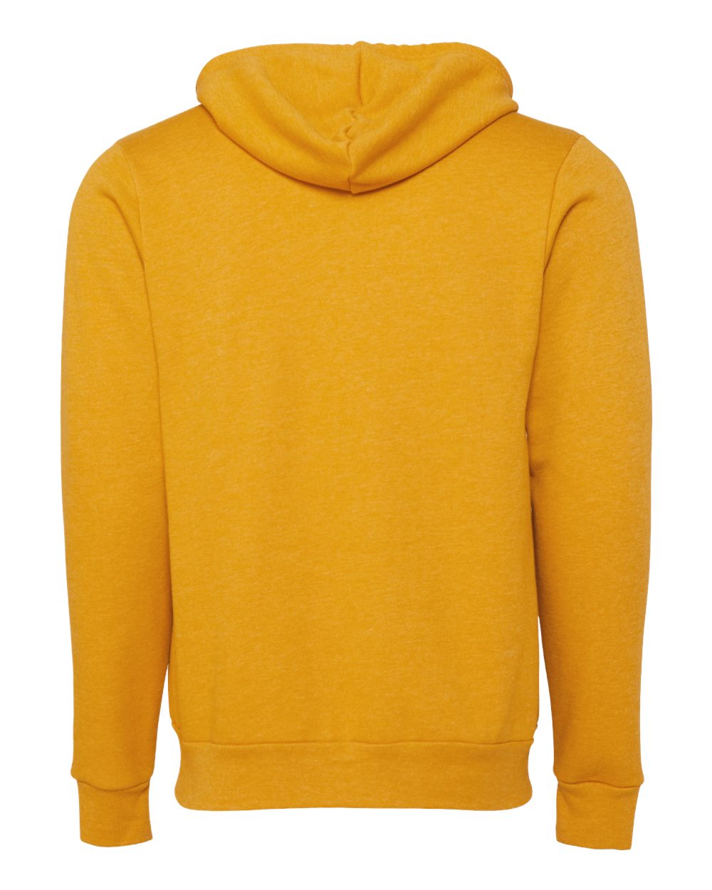 BELLA + CANVAS Unisex Sponge Fleece Full-Zip Hoodie Sweatshirt - 3739 Heather Mustard