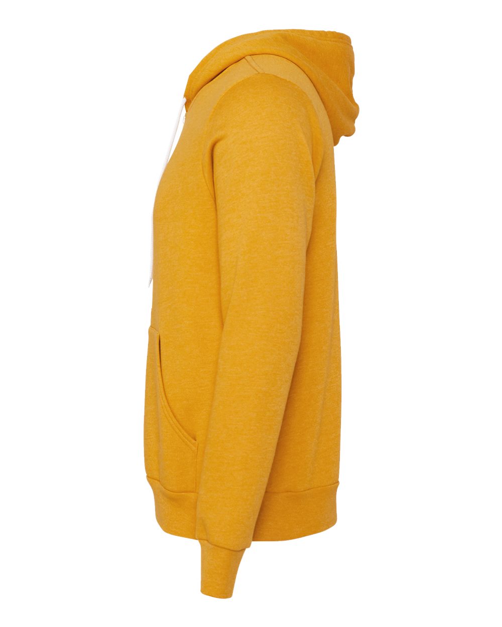 BELLA + CANVAS Unisex Sponge Fleece Full-Zip Hoodie Sweatshirt - 3739 Heather Mustard