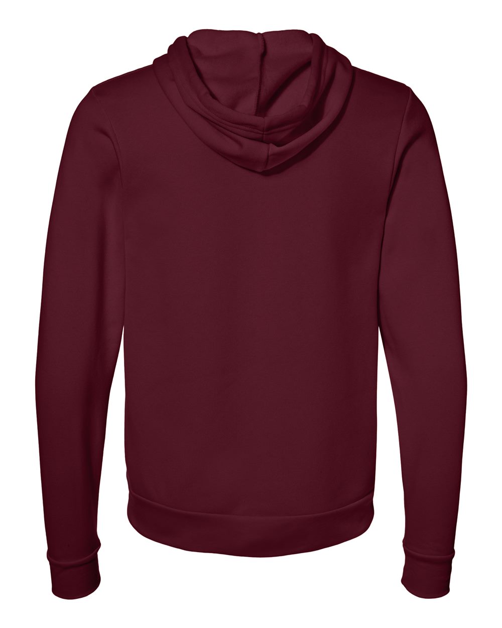 BELLA + CANVAS Unisex Sponge Fleece Full-Zip Hoodie Sweatshirt - 3739 Maroon