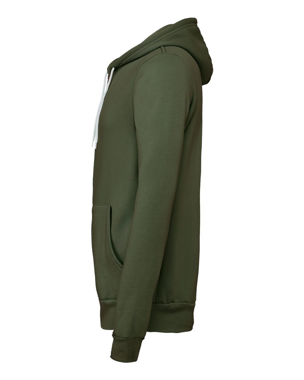 BELLA + CANVAS Unisex Sponge Fleece Full-Zip Hoodie Sweatshirt - 3739 Military Green