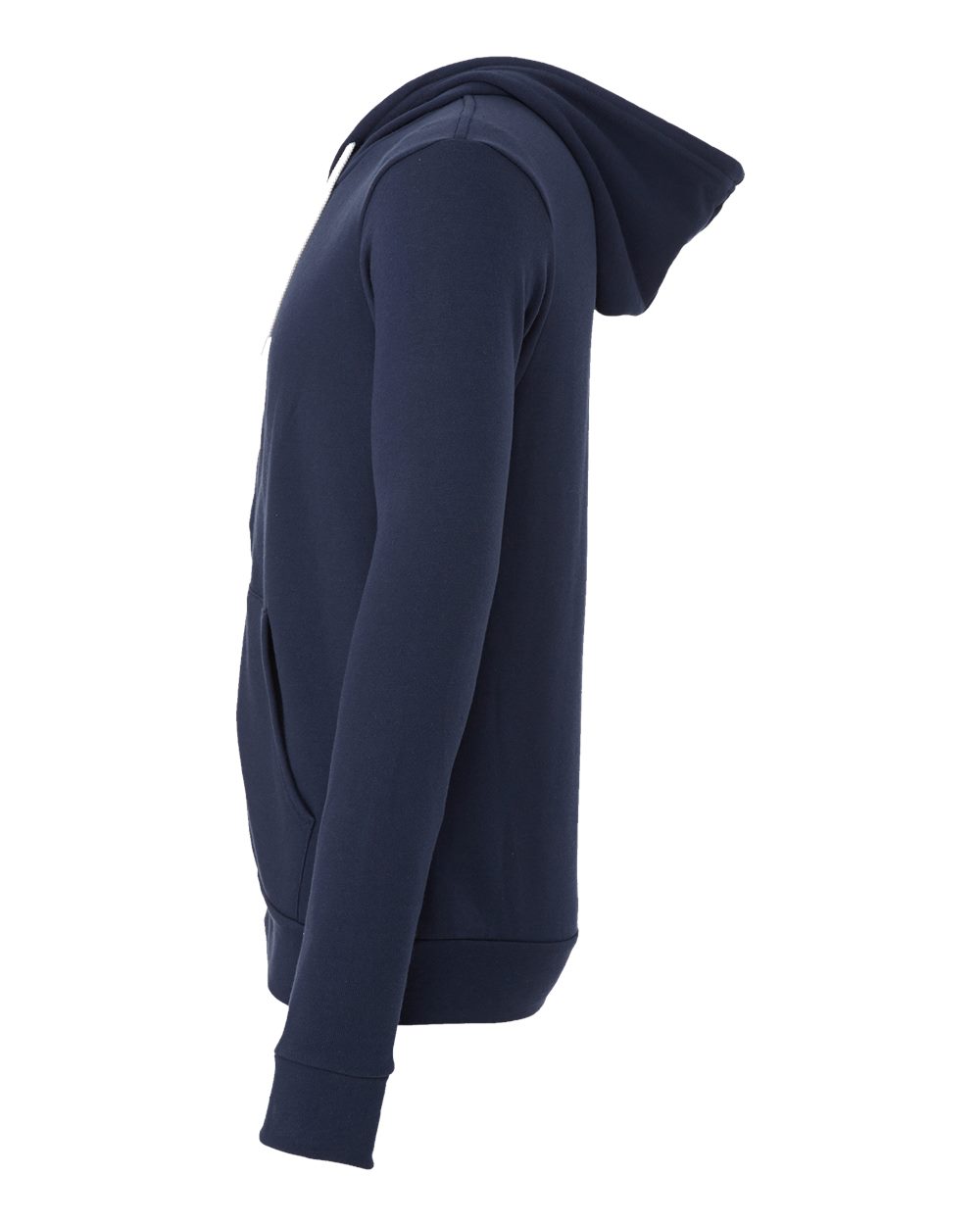 BELLA + CANVAS Unisex Sponge Fleece Full-Zip Hoodie Sweatshirt - 3739 Navy