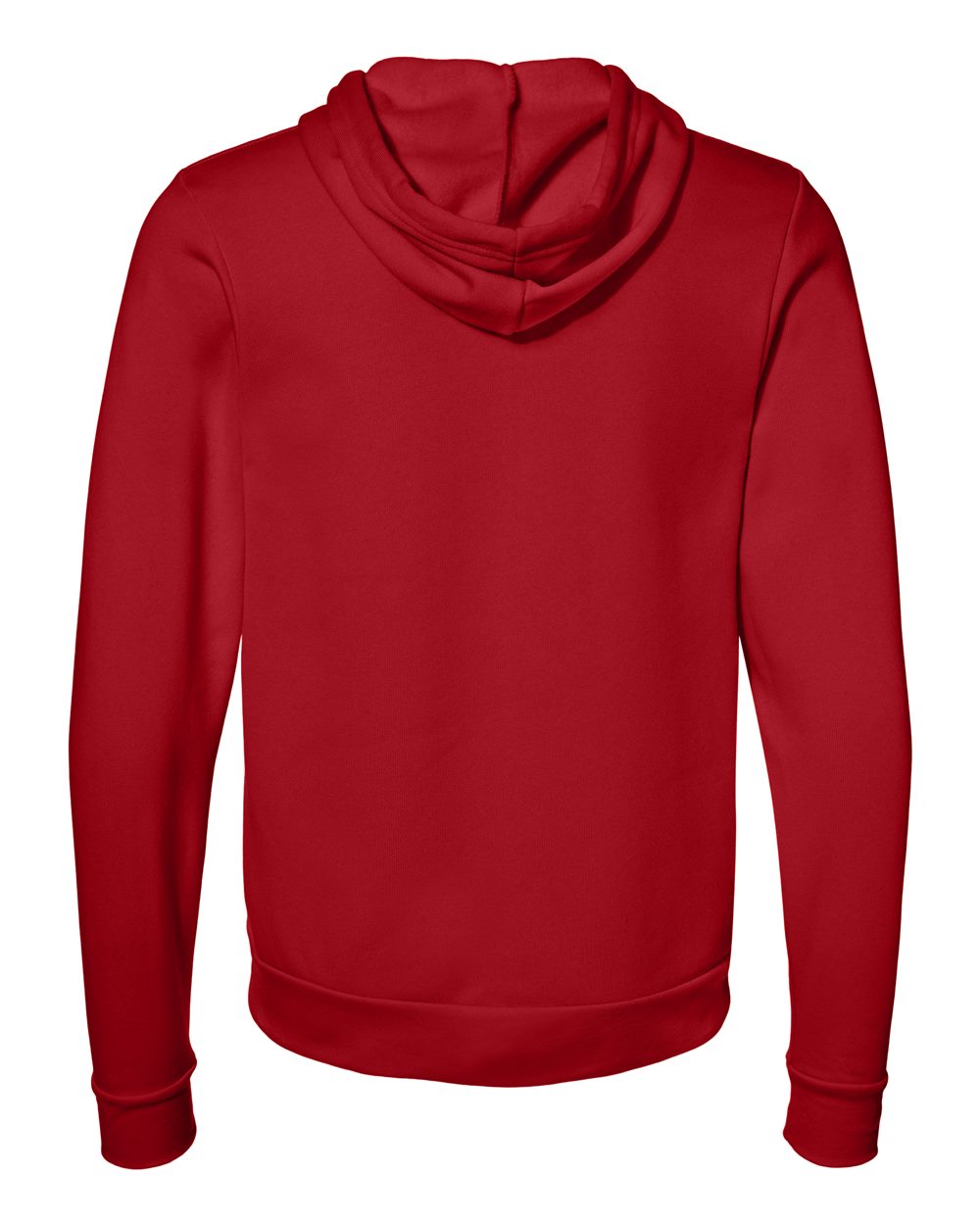 BELLA + CANVAS Unisex Sponge Fleece Full-Zip Hoodie Sweatshirt - 3739 Red