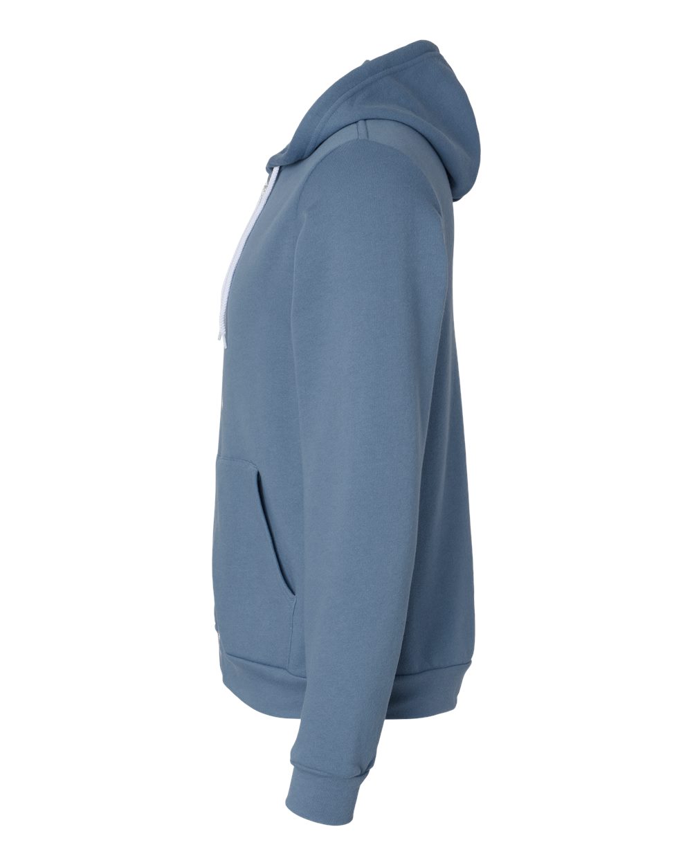 BELLA + CANVAS Unisex Sponge Fleece Full-Zip Hoodie Sweatshirt - 3739 Steel Blue
