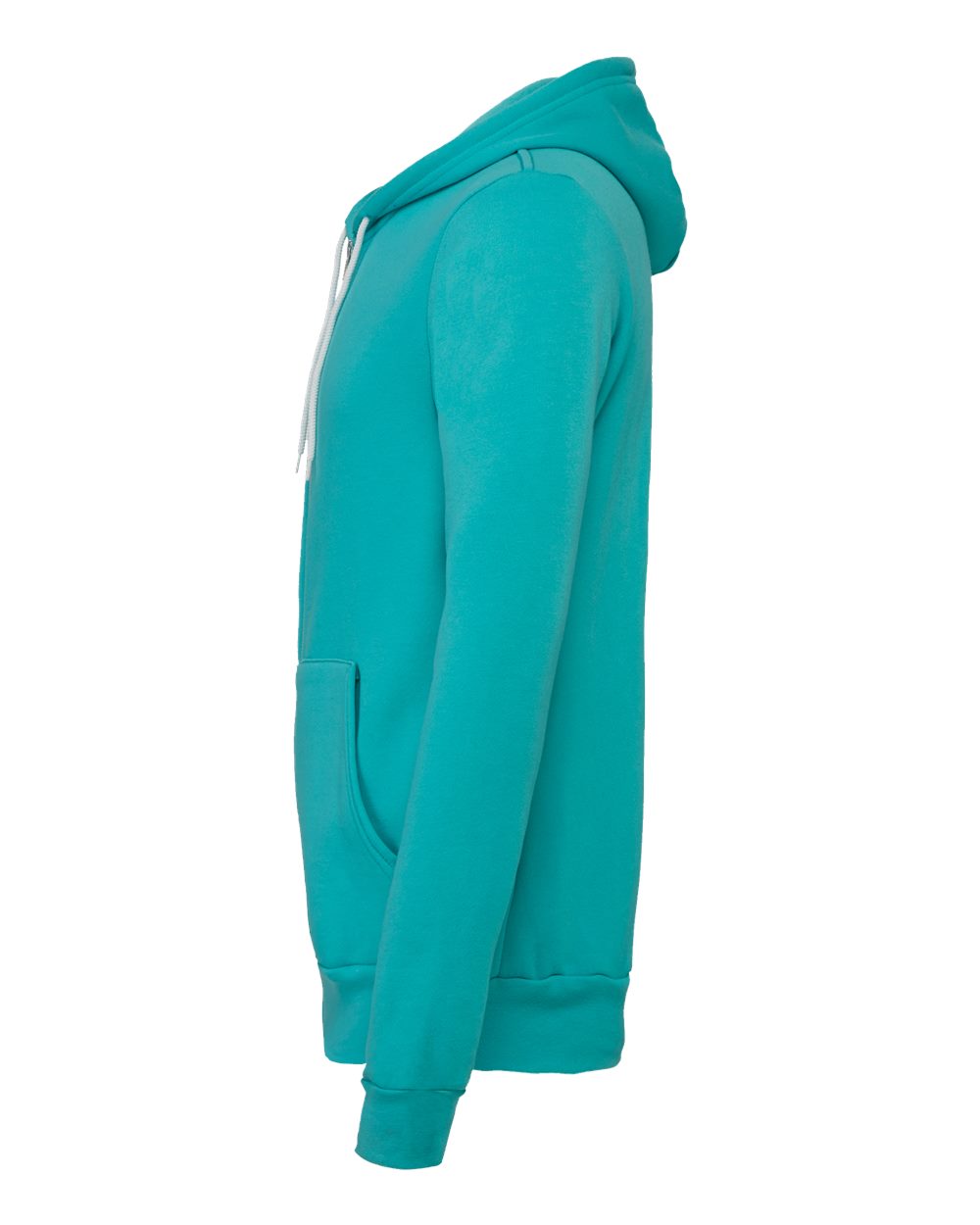 BELLA + CANVAS Unisex Sponge Fleece Full-Zip Hoodie Sweatshirt - 3739 Teal