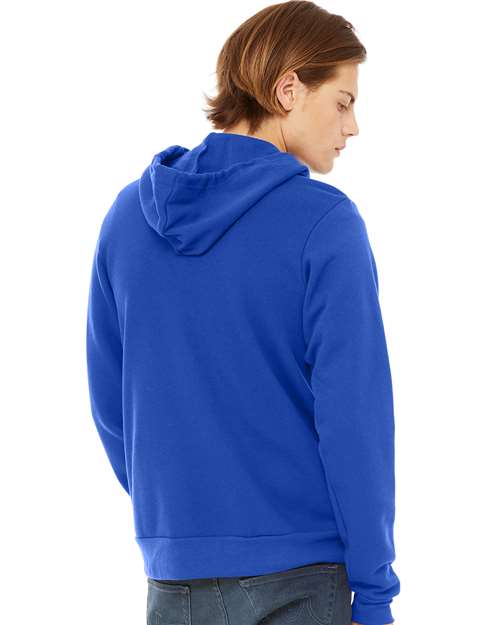 BELLA + CANVAS Unisex Sponge Fleece Full-Zip Hoodie Sweatshirt - 3739 True Royal