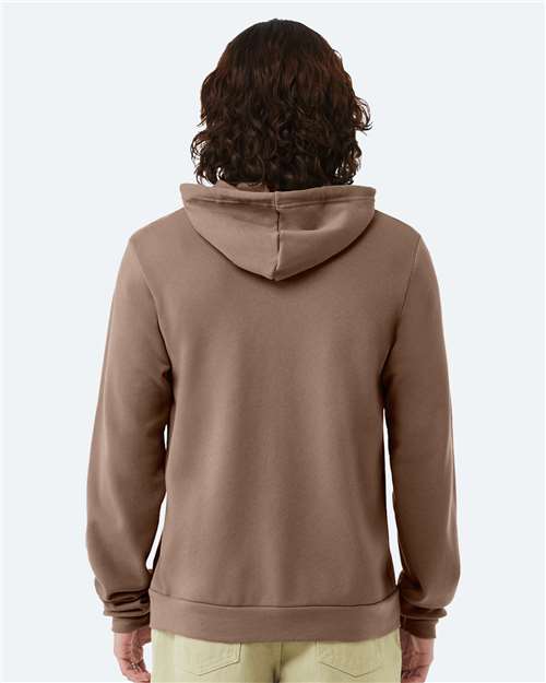 BELLA + CANVAS Unisex Sponge Fleece Full-Zip Hoodie Sweatshirt - 3739 Vintage Brown