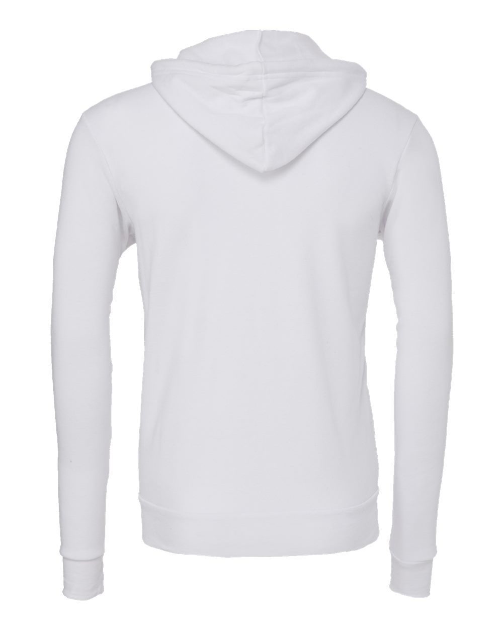 BELLA + CANVAS Unisex Sponge Fleece Full-Zip Hoodie Sweatshirt - 3739 White
