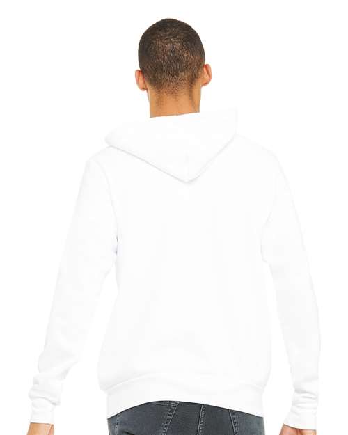 BELLA + CANVAS Unisex Sponge Fleece Full-Zip Hoodie Sweatshirt - 3739 White