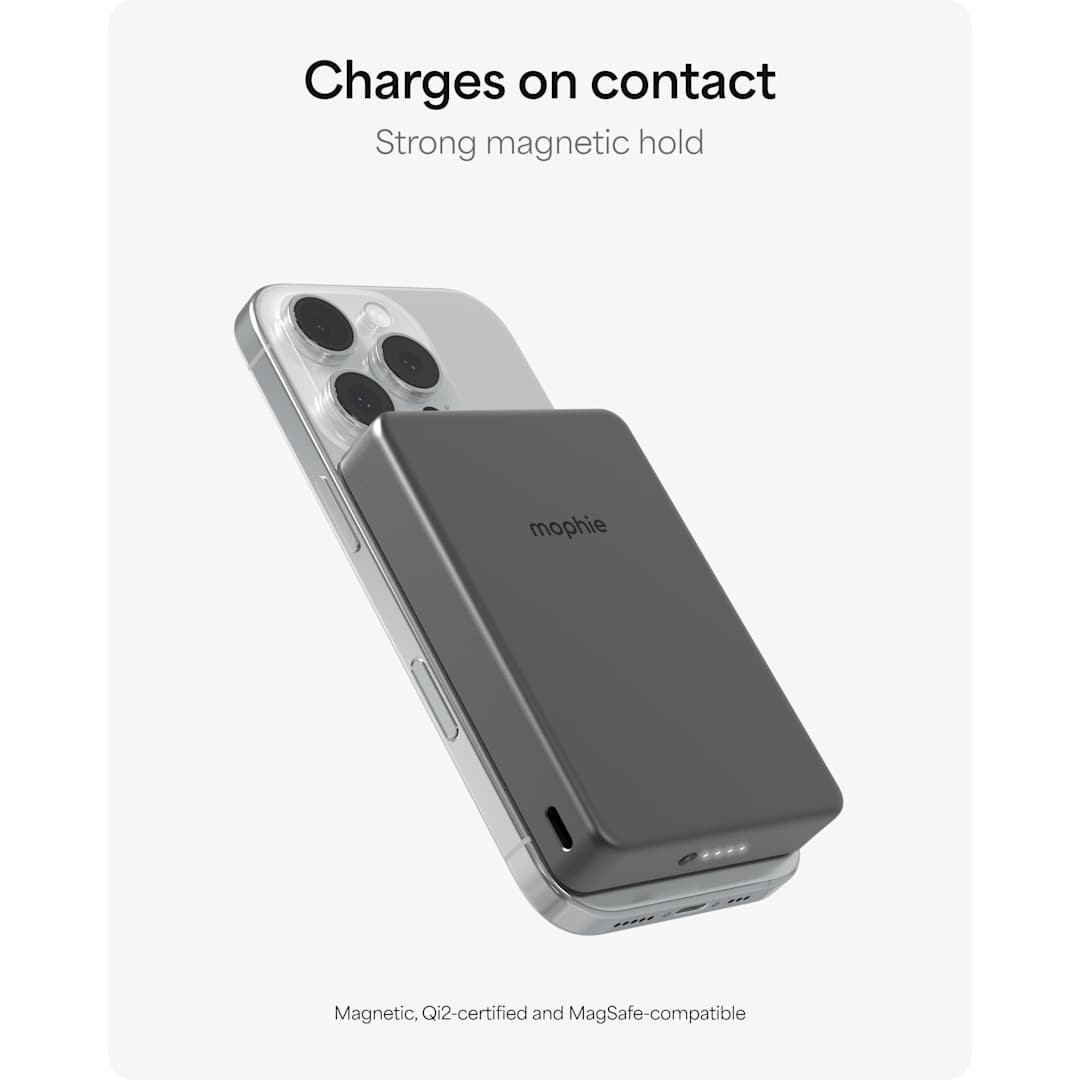 mophie mophie Slim 10,000 mAh Qi 2 Wireless Power Bank - 7124-34 Gray