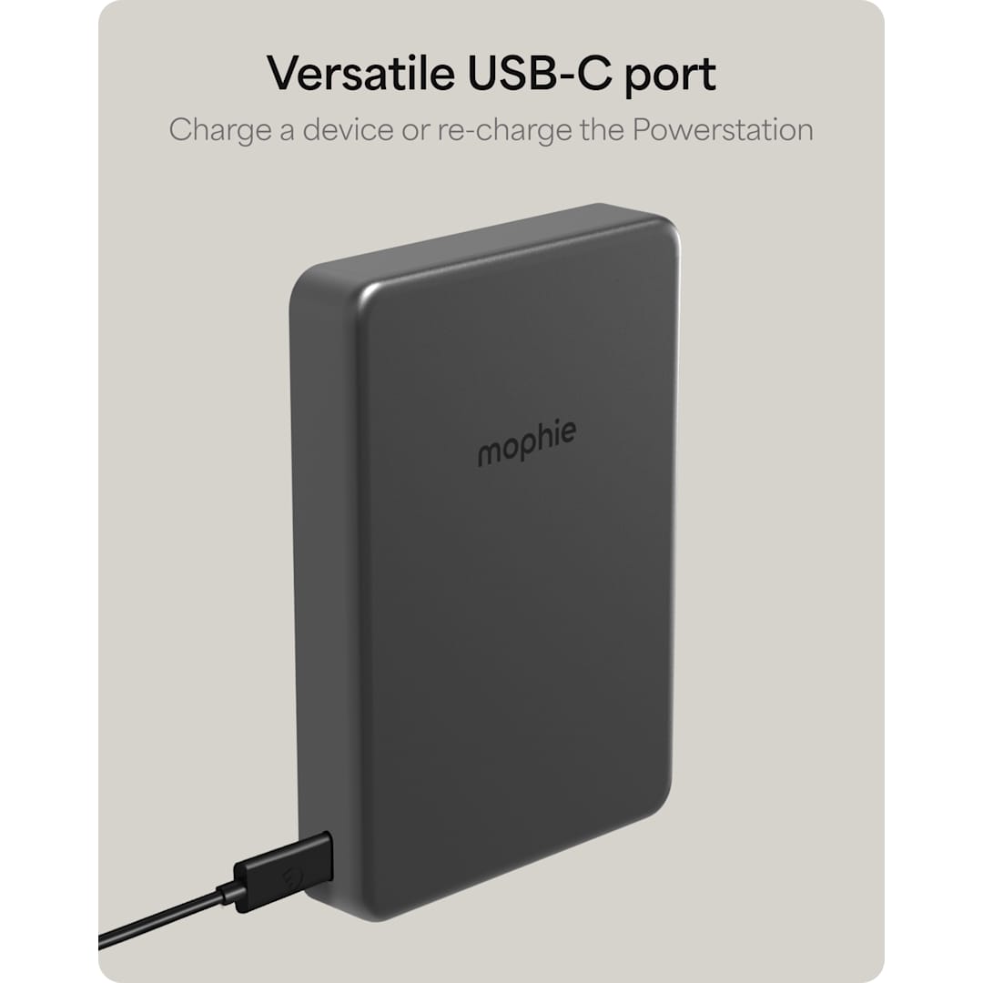 mophie mophie Slim 10,000 mAh Qi 2 Wireless Power Bank - 7124-34 Gray