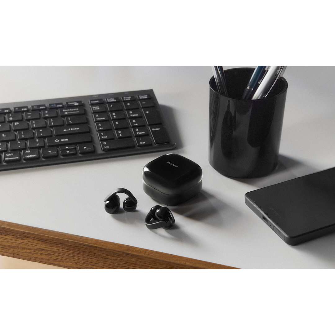 Sony Sony LinkBuds Clip Truly Wireless Open Ear Earbuds - 7195-85 Black