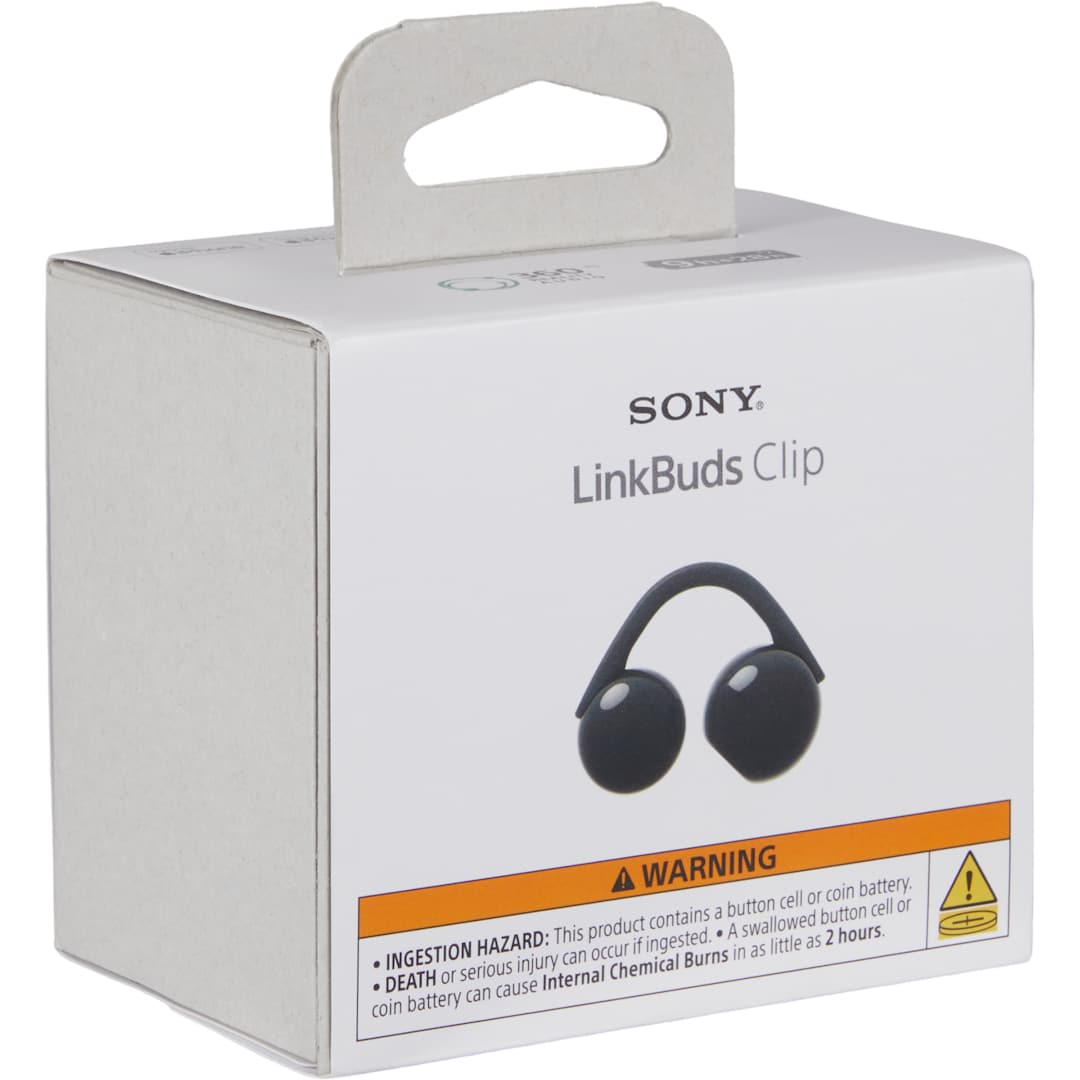 Sony Sony LinkBuds Clip Truly Wireless Open Ear Earbuds - 7195-85 Black