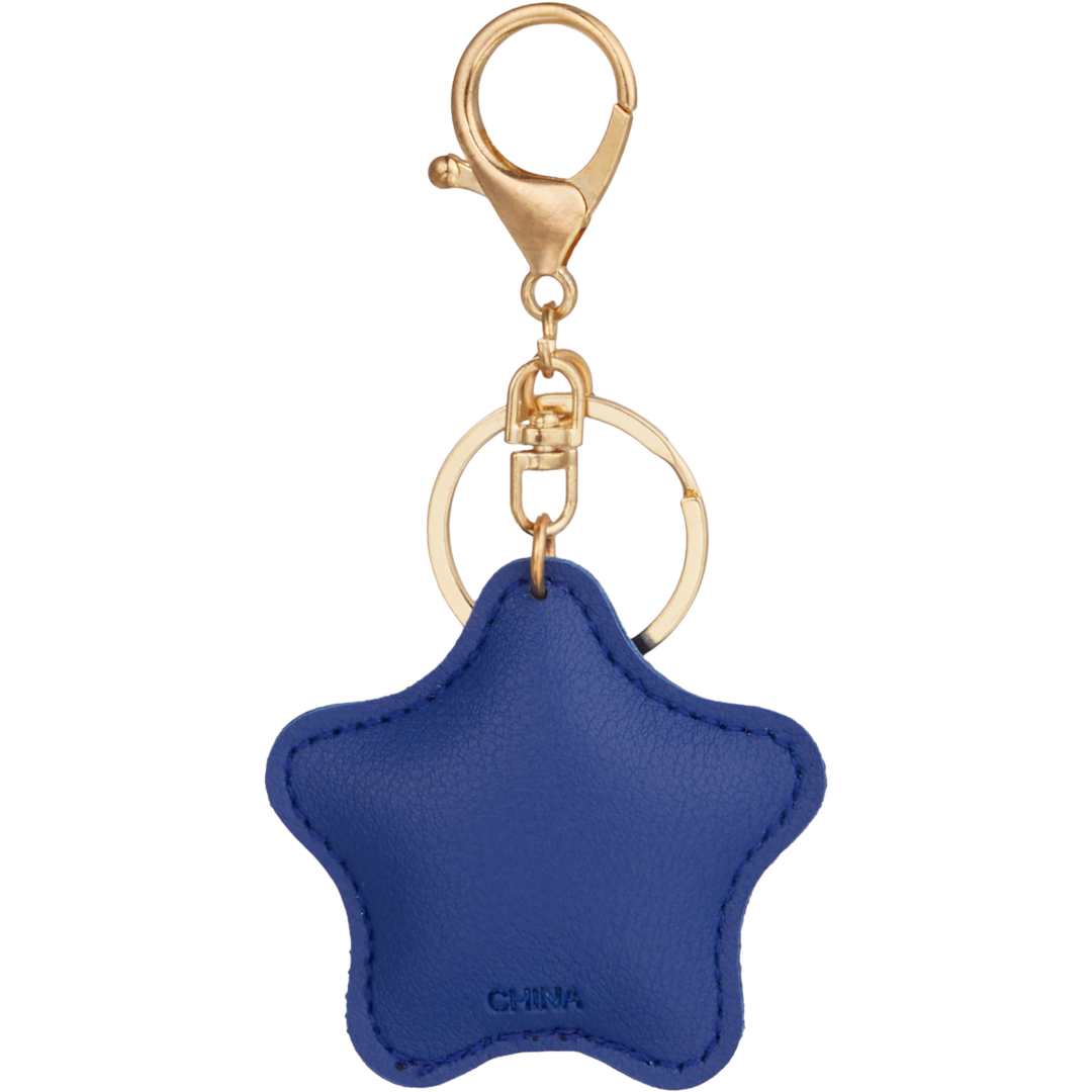 Star Leather Keychain - SM-2291 Blue