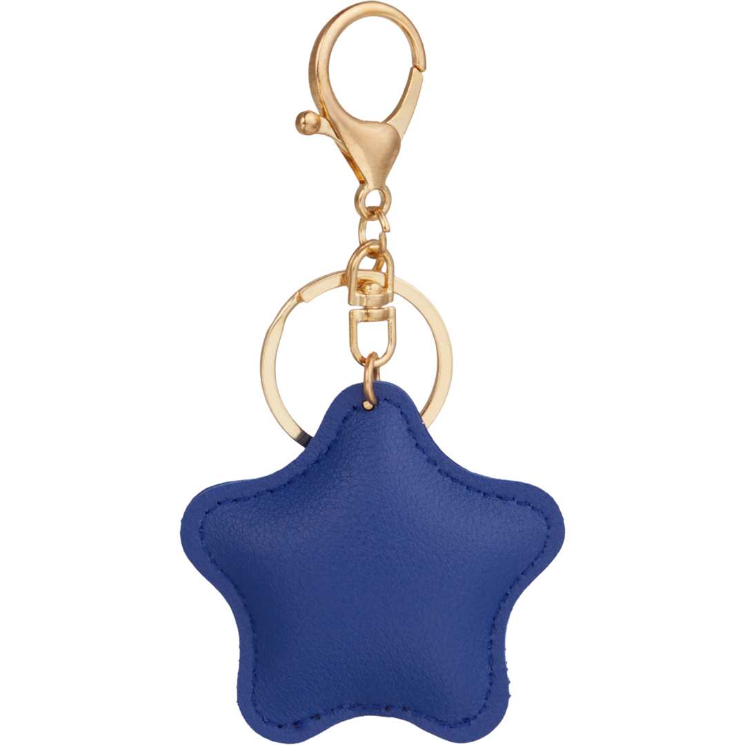Star Leather Keychain - SM-2291 Blue