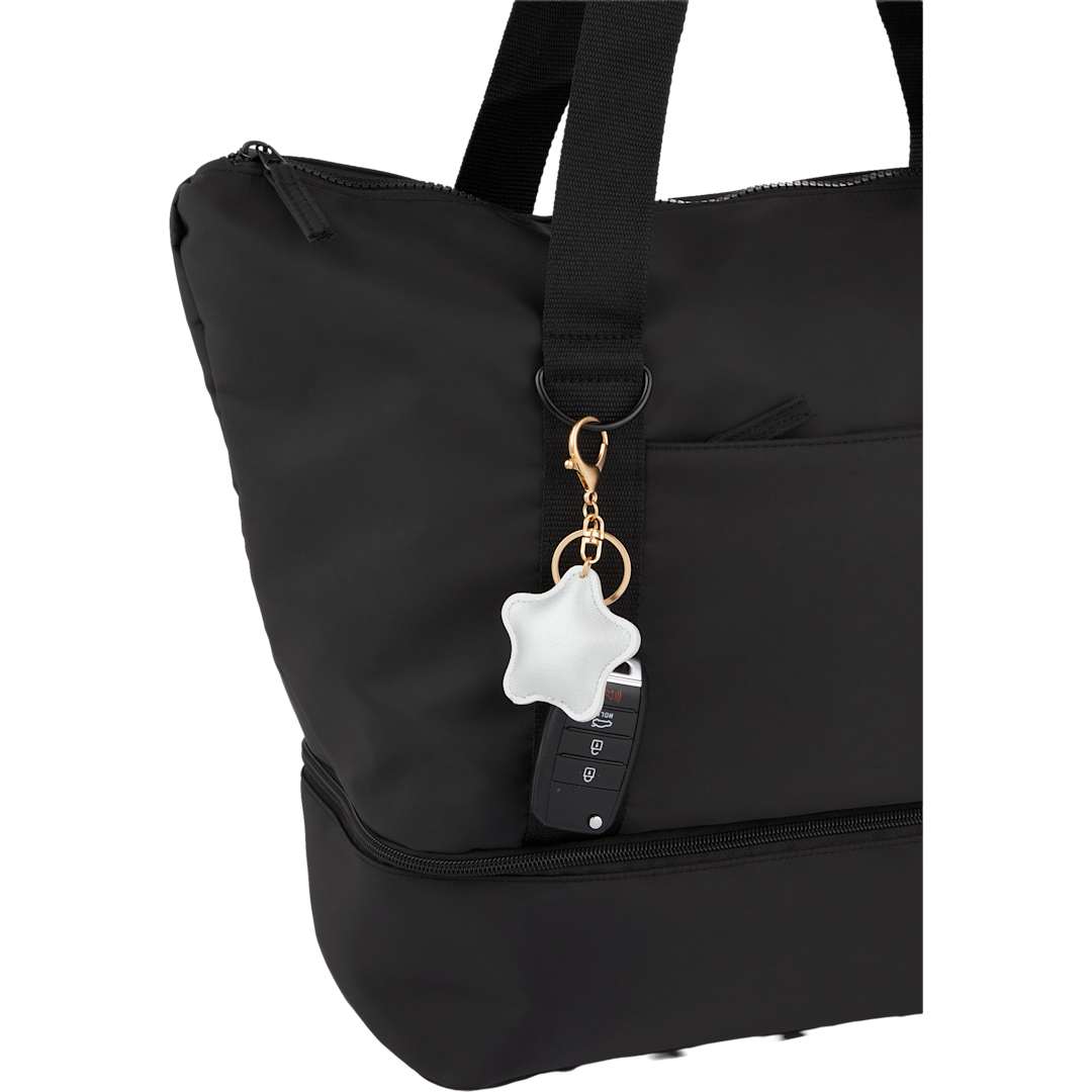 Star Leather Keychain - SM-2291 Silver