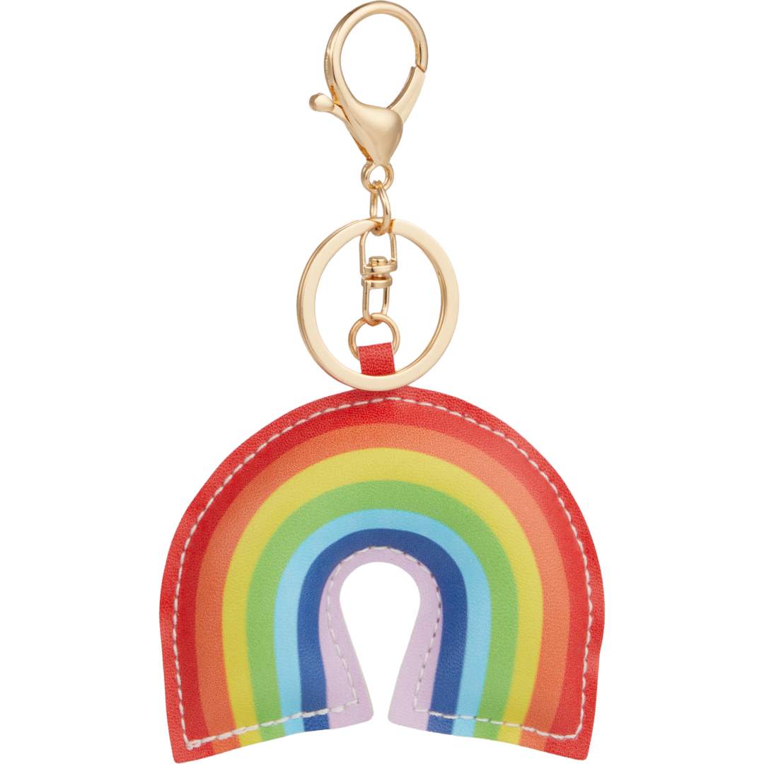 Rainbow Leather Keychain - SM-2292 Pink