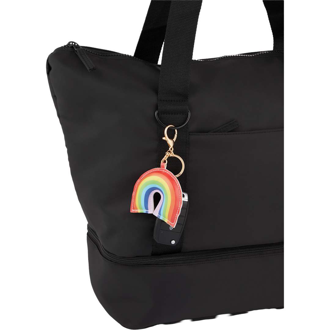 Rainbow Leather Keychain - SM-2292 Pink