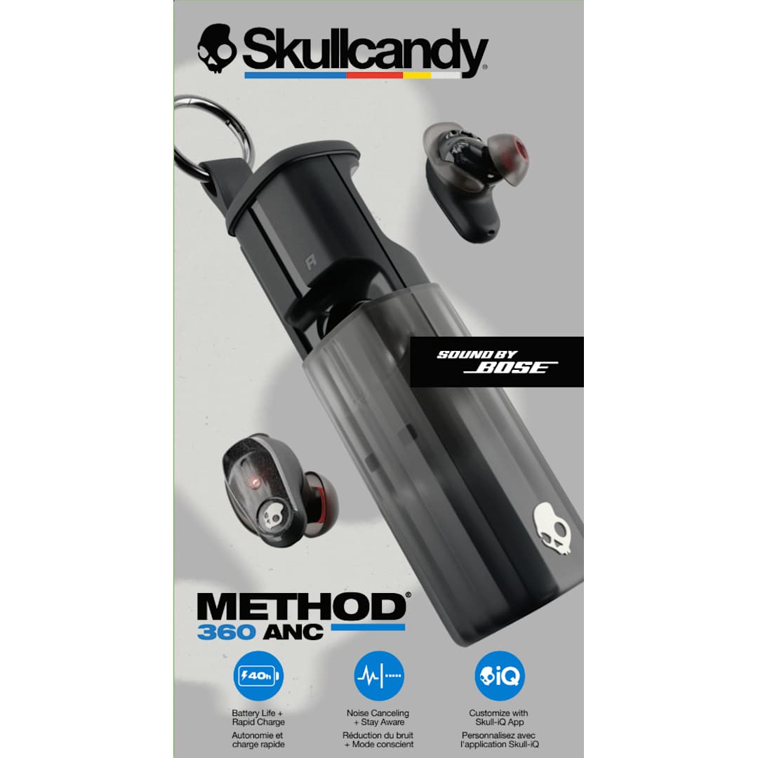 Skullcandy Skullcandy Method 360 ANC True Wireless Earbuds - 7196-41 Black