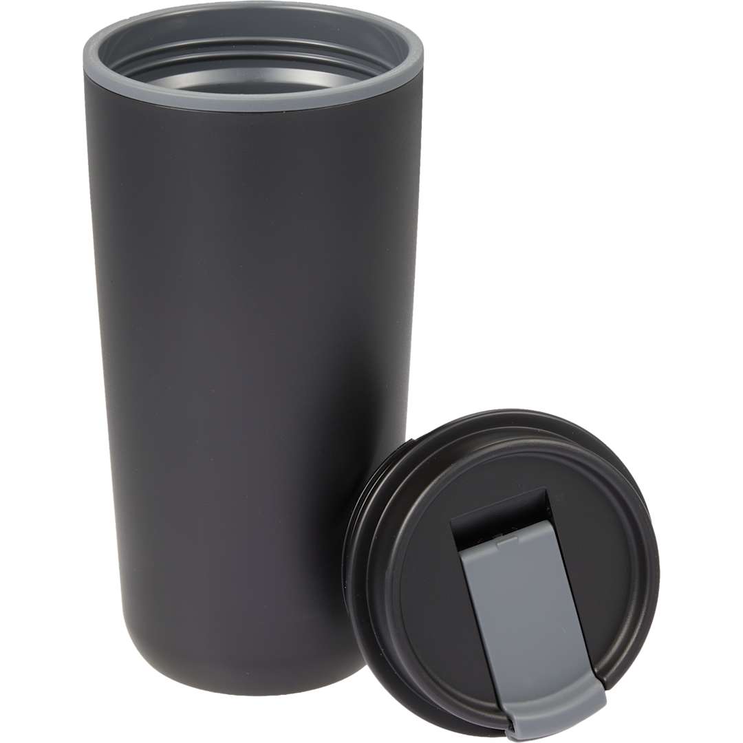 Cooper RPP Double Wall Tumbler w/ Flap Lid 16oz - 1602-45 Black