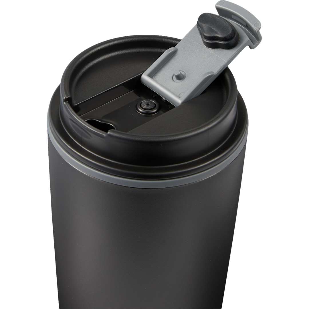 Cooper RPP Double Wall Tumbler w/ Flap Lid 16oz - 1602-45 Black