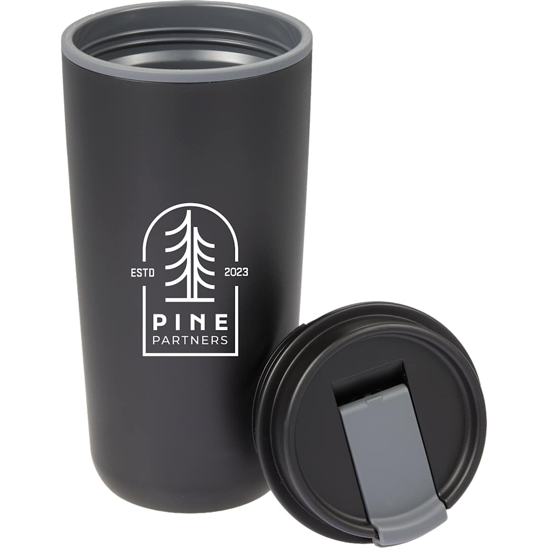 Cooper RPP Double Wall Tumbler w/ Flap Lid 16oz - 1602-45 Black