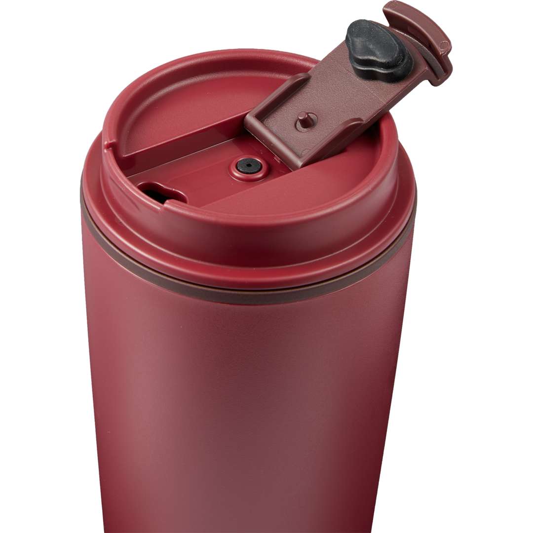 Cooper RPP Double Wall Tumbler w/ Flap Lid 16oz - 1602-45 Red