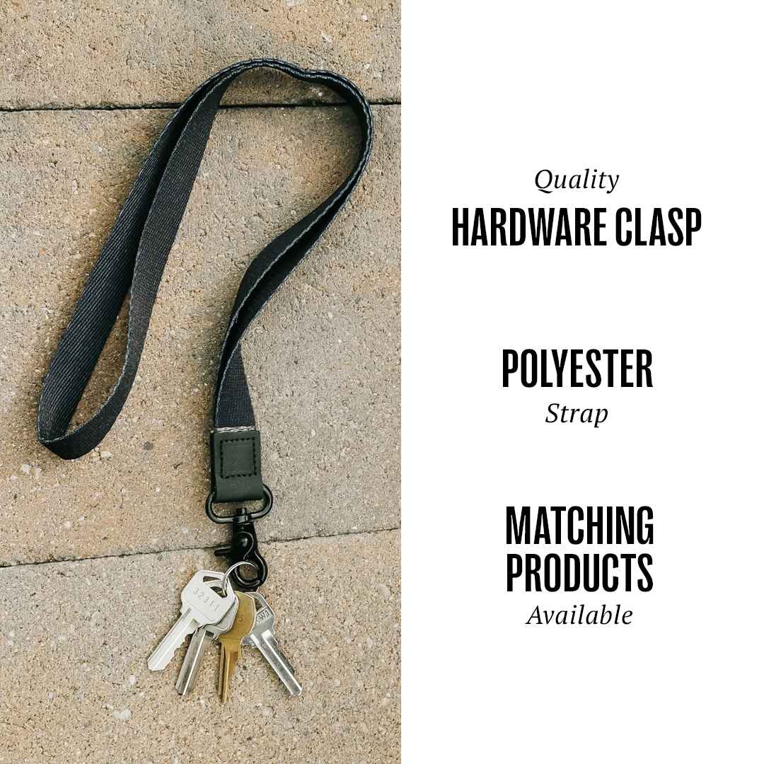 Thread Wallets Thread Wallets Neck Lanyard - 2015-01 Black