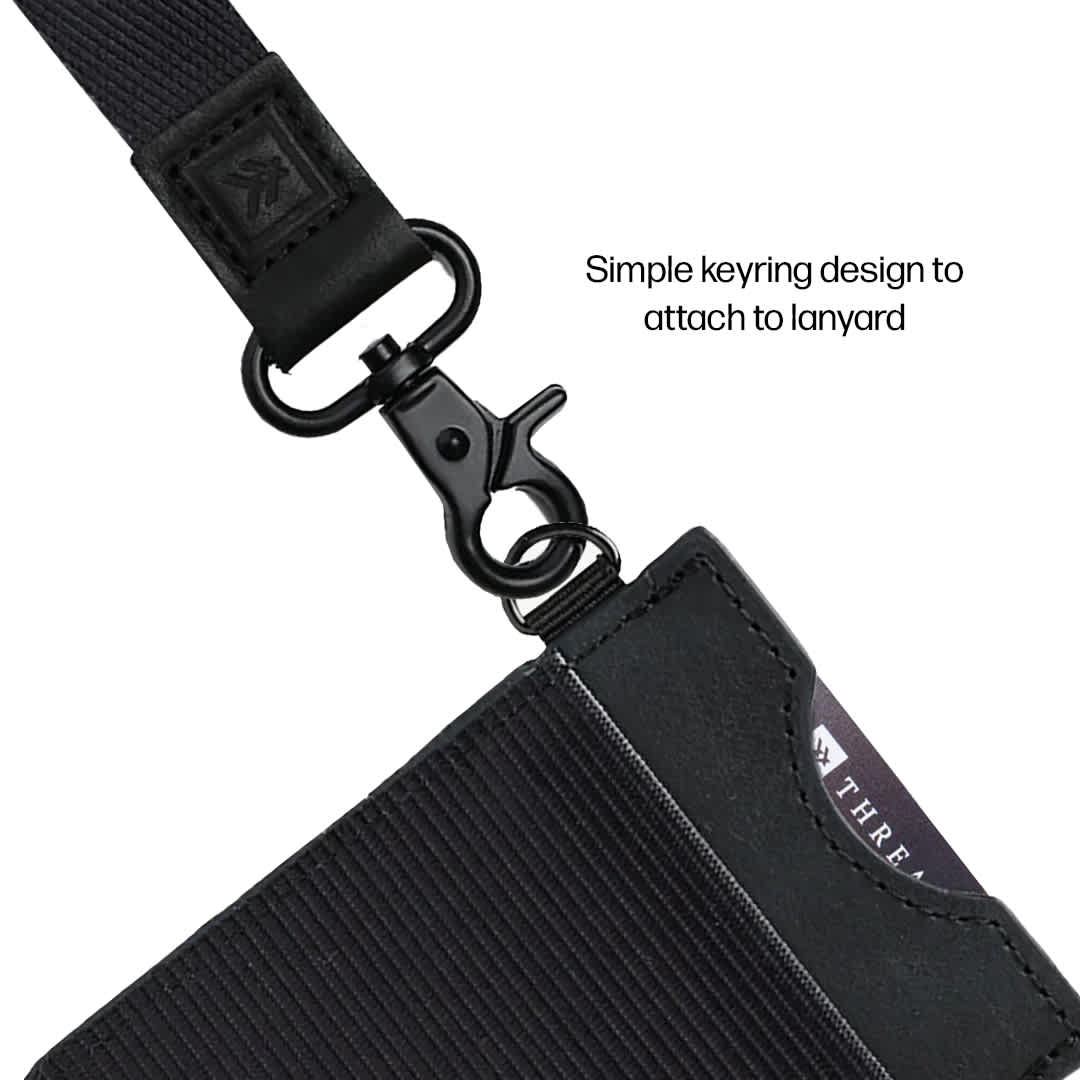 Thread Wallets Thread Wallets Vertical Wallet - 2015-03 Black