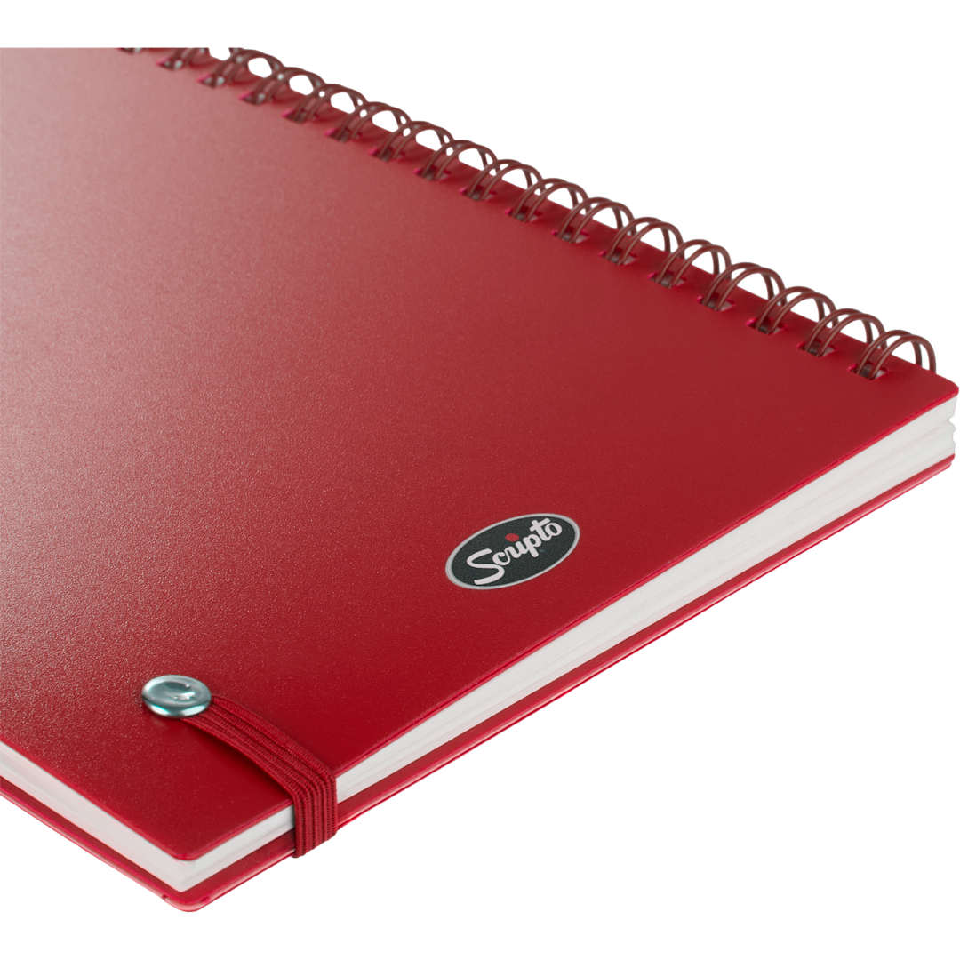 Scripto Scripto® Recycled Spiral Notebook - 6003-40 Red