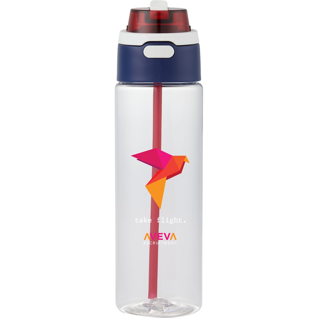 Ella RPET Single Wall Sports Bottle 24oz - SM-6556 Red