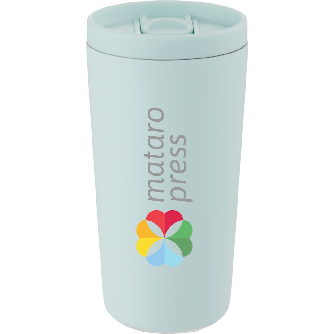 Carissa Vaccum Insulated Tumbler w/ Slide Lid 14oz - SM-6554 Blue