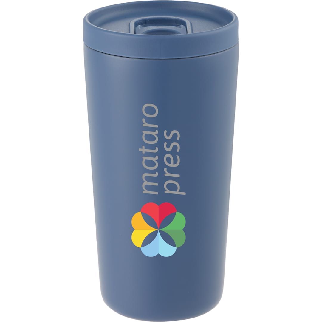 Carissa Vaccum Insulated Tumbler w/ Slide Lid 14oz - SM-6554 Blue