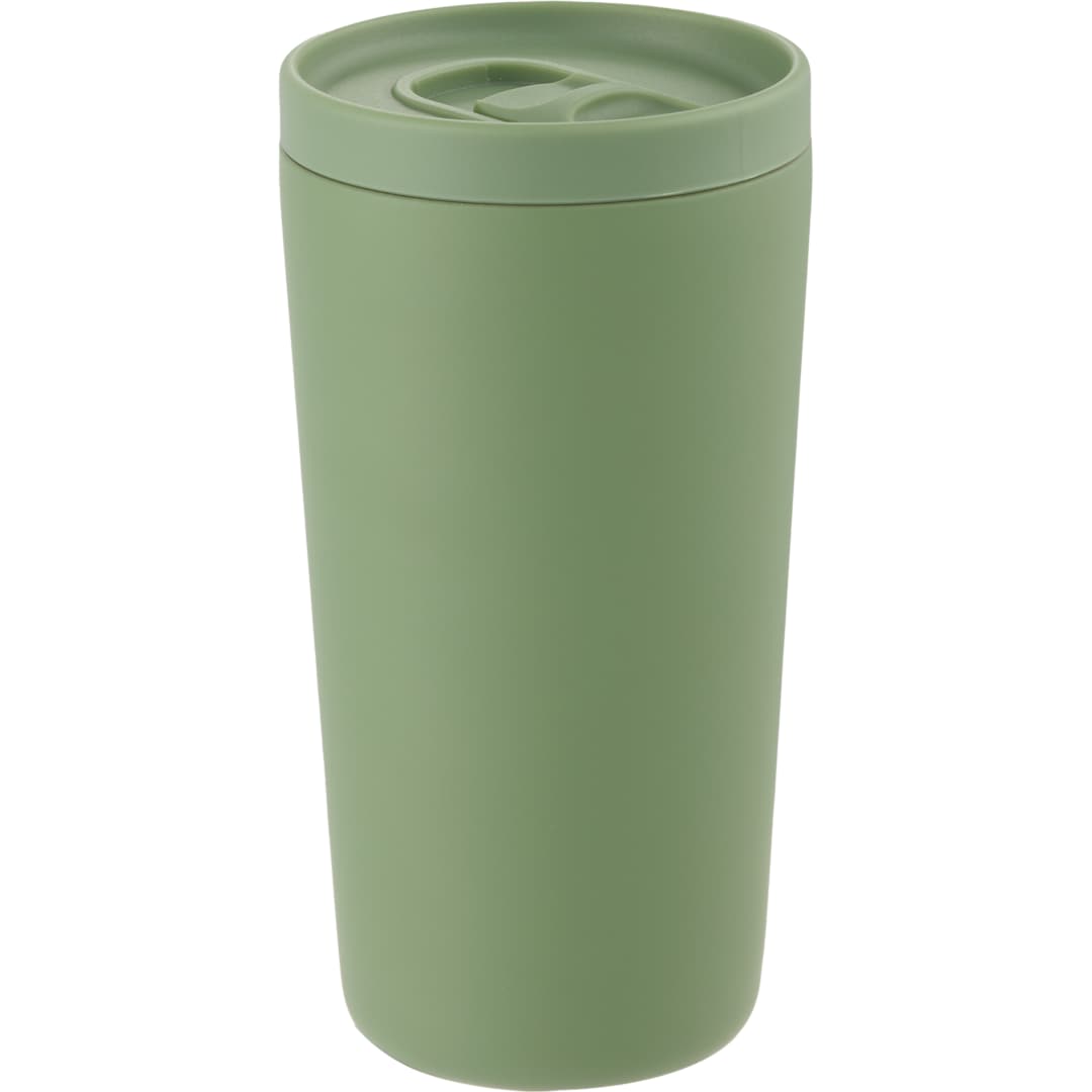 Carissa Vaccum Insulated Tumbler w/ Slide Lid 14oz - SM-6554 Green