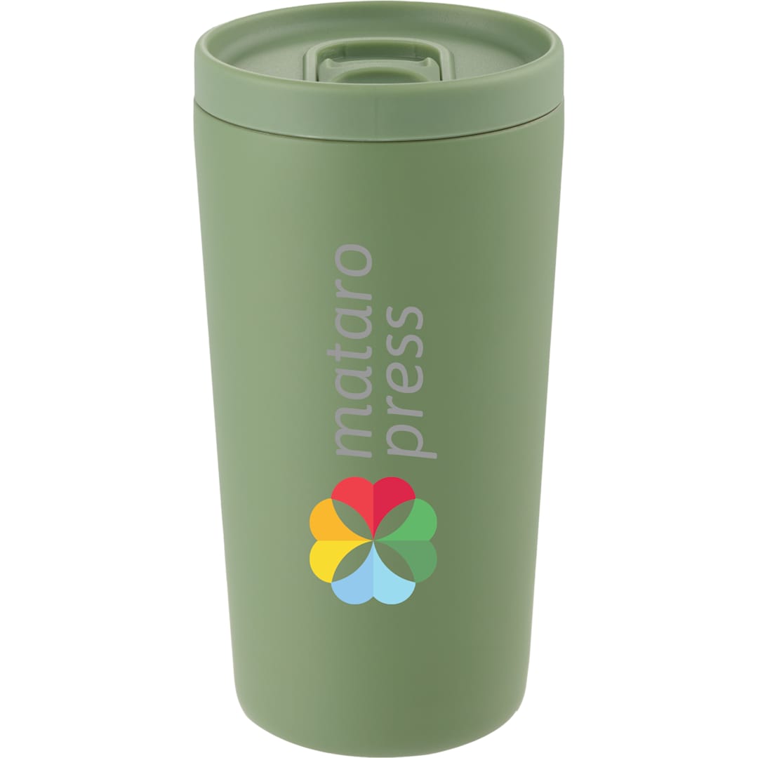 Carissa Vaccum Insulated Tumbler w/ Slide Lid 14oz - SM-6554 Green