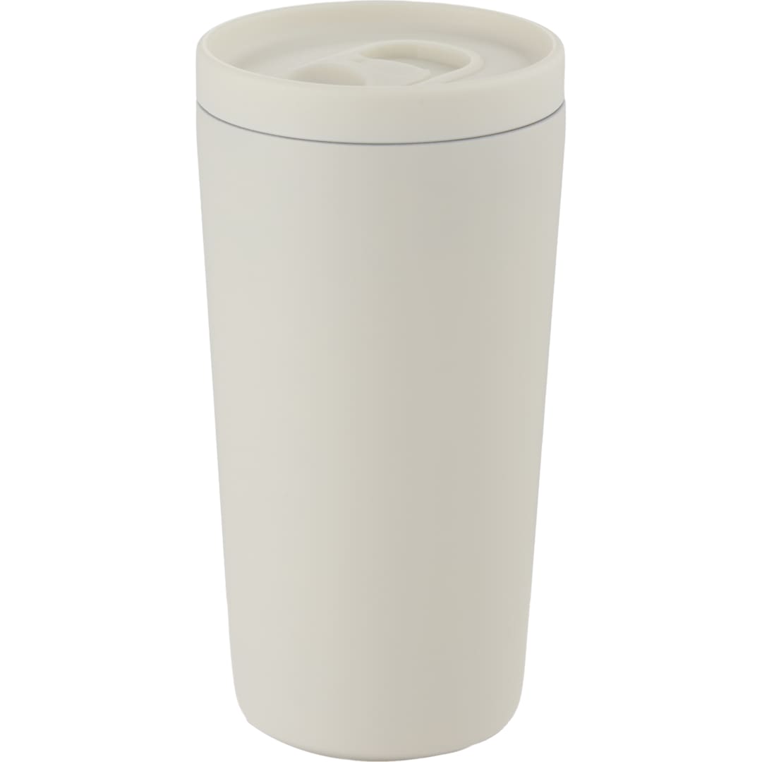 Carissa Vaccum Insulated Tumbler w/ Slide Lid 14oz - SM-6554 Natural