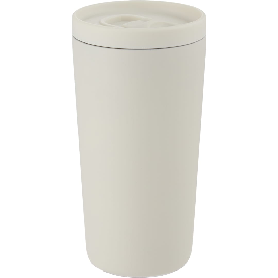 Carissa Vaccum Insulated Tumbler w/ Slide Lid 14oz - SM-6554 Natural