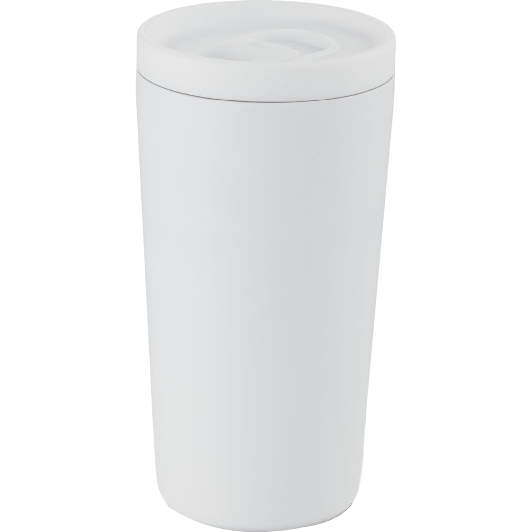 Carissa Vaccum Insulated Tumbler w/ Slide Lid 14oz - SM-6554 White