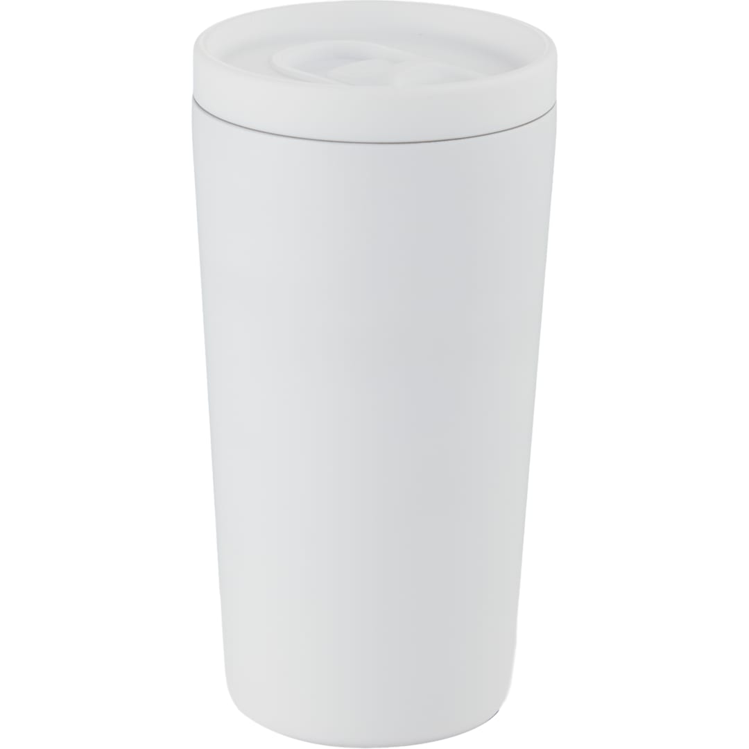 Carissa Vaccum Insulated Tumbler w/ Slide Lid 14oz - SM-6554 White