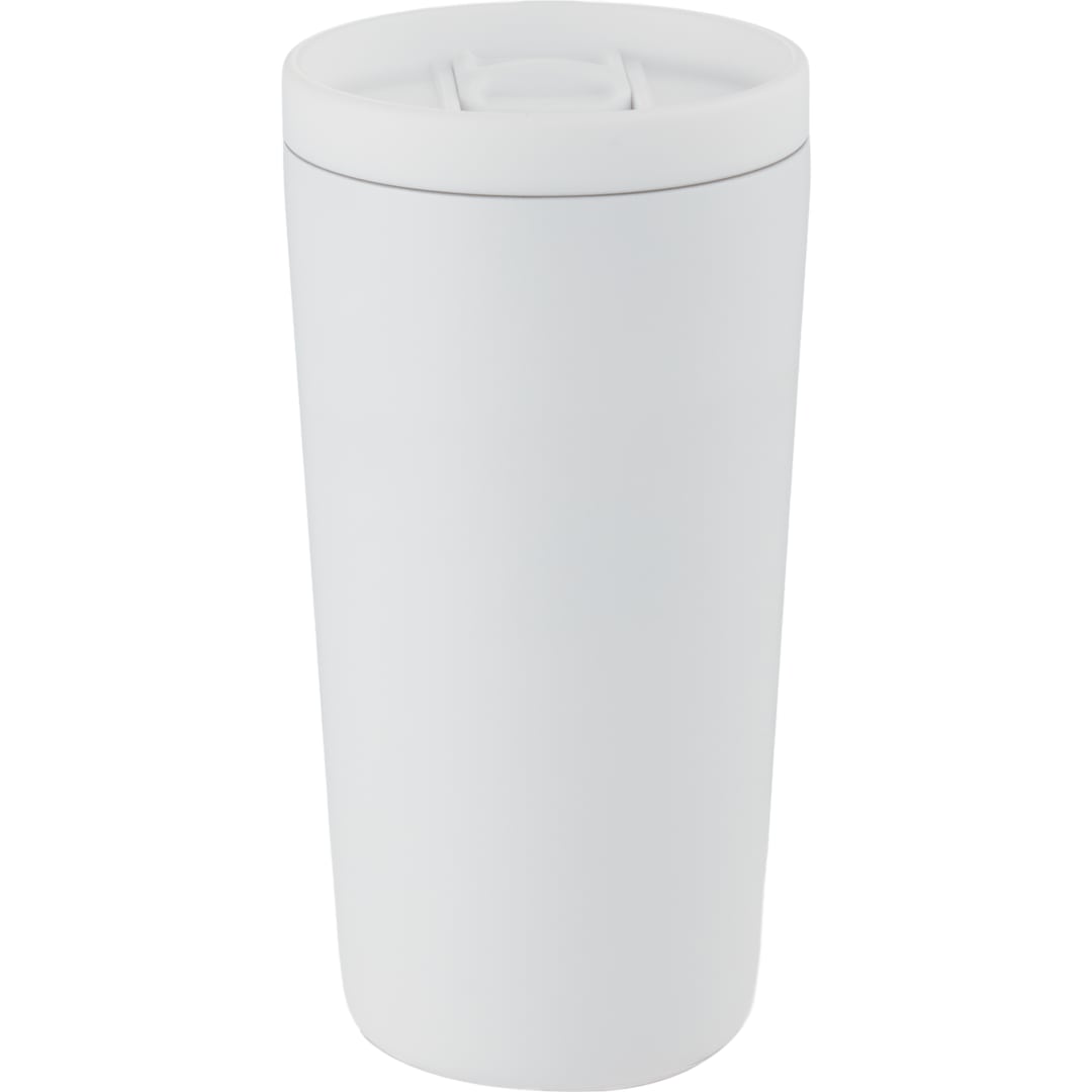 Carissa Vaccum Insulated Tumbler w/ Slide Lid 14oz - SM-6554 White