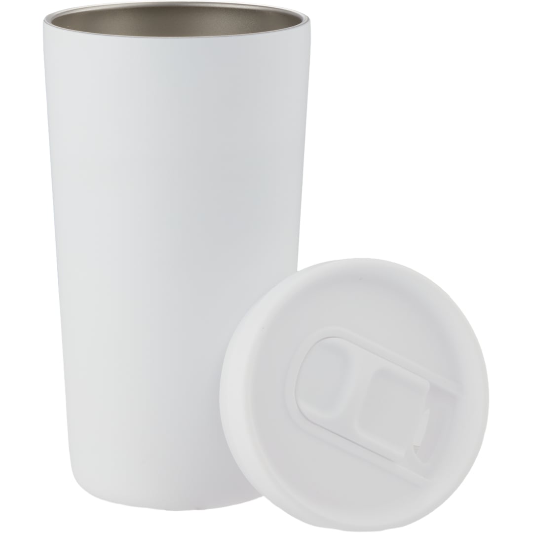 Carissa Vaccum Insulated Tumbler w/ Slide Lid 14oz - SM-6554 White
